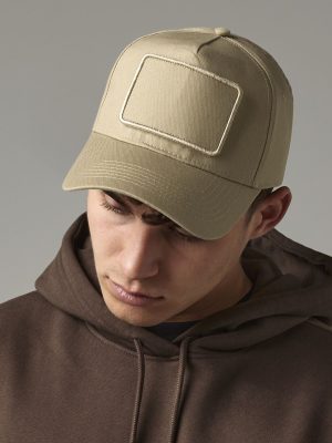 Removable patch 5-panel cap
