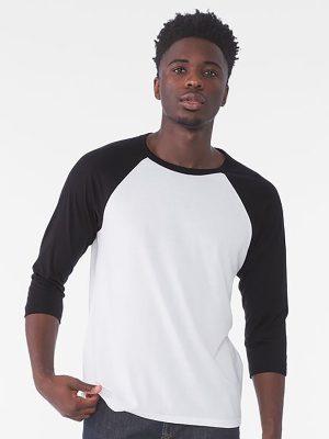 Unisex triblend ¾ sleeve baseball t-shirt