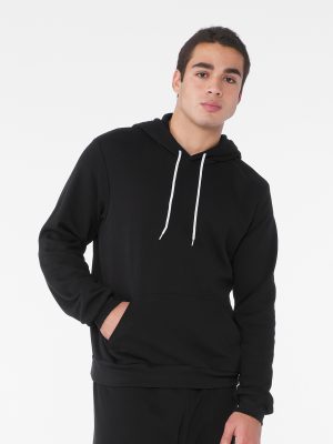 Unisex polycotton fleece pullover hoodie