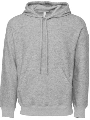 Unisex sueded fleece pullover hoodie