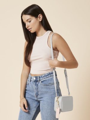 Boutique structured cross body bag
