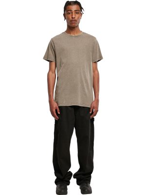 Acid washed round neck tee