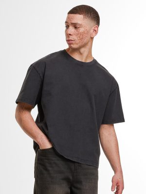 Vintage cropped heavy oversized tee