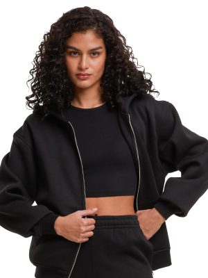 Women’s loose-fit zip hoodie