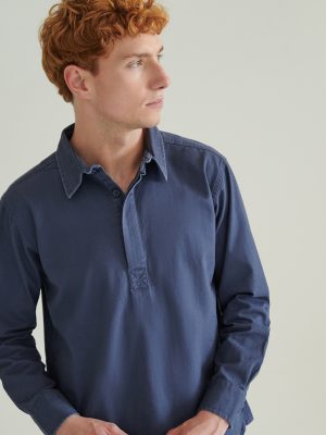 Pullover drill shirt