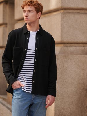 Premium piqué overshirt