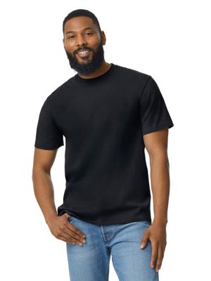 Softstyle™ midweight adult no-label enzyme wash t-shirt