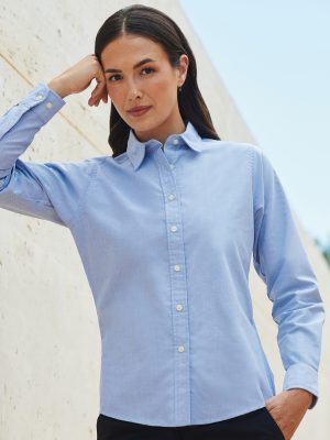 Women’s classic long sleeve Oxford shirt