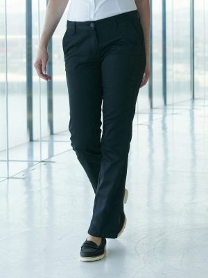 Women’s 65/35 flat fronted chino trousers