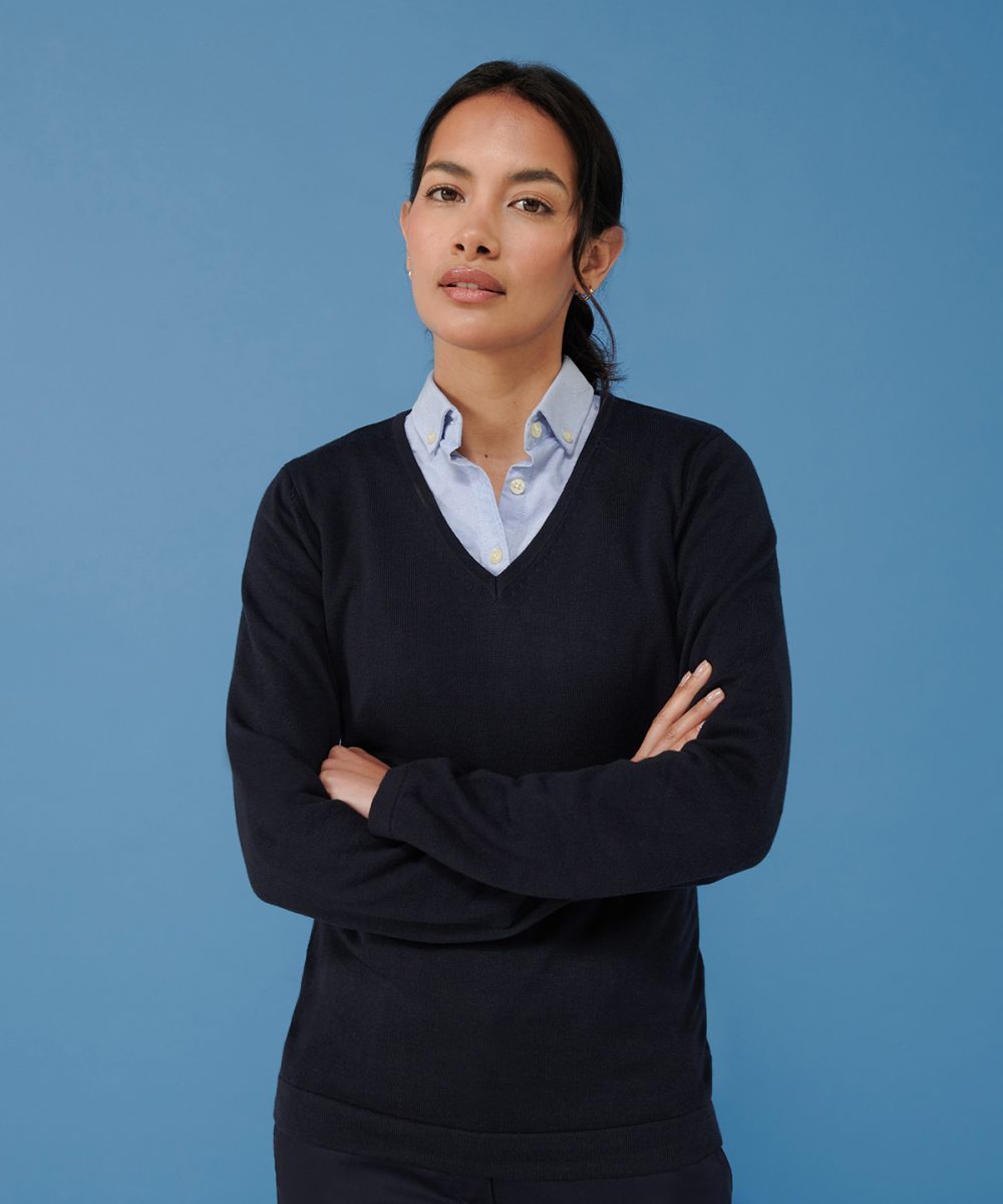 Women’s 12 gauge v-neck jumper