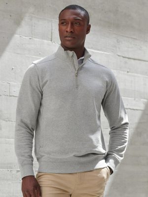 Unisex sustainable ¼-zip sweatshirt