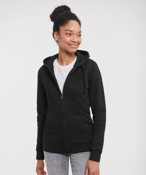 Women’s authentic zipped hooded sweatshirt