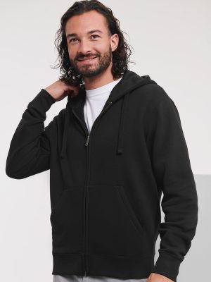 Authentic zipped hooded sweat