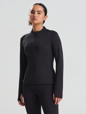Women’s recycled tech-zip jacket