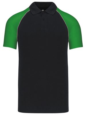 Polo baseball contrast polo shirt
