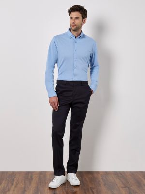 Long sleeve Superwash® 60° piqué shirt (tailored fit)
