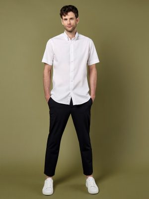 Premium Oxford shirt short-sleeved (tailored fit)