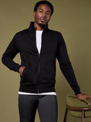 Regular fit zipped sweatshirt