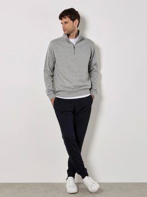 Regular fit ¼-zip sweatshirt