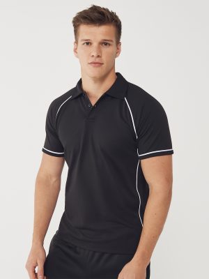 Piped performance polo