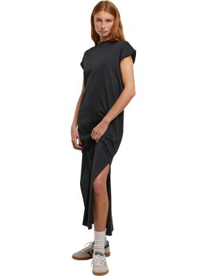 Women’s long extended shoulder dress