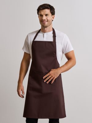 Colours bib apron with pocket
