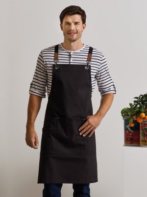 Clip ‘n’ Clasp cross-back bib apron