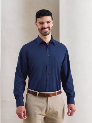 Long sleeve poplin shirt