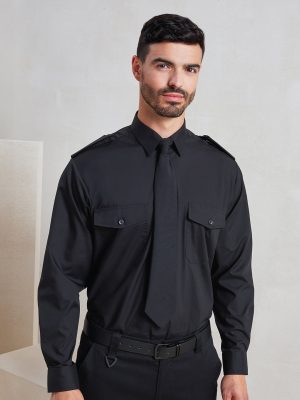 Long sleeve pilot shirt