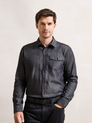 Jeans stitch denim shirt