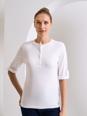 Women’s Long John roll-sleeve tee