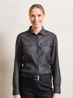 Women’s jeans stitch denim shirt