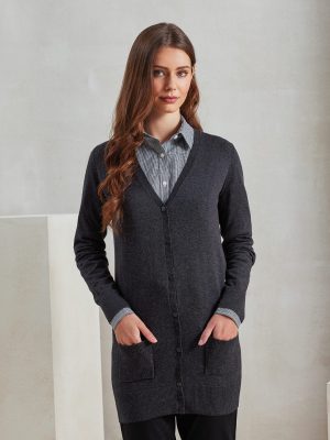 Women’s longline knitted cardigan
