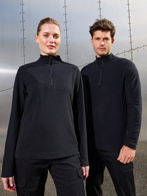 Unisex ‘Recyclight’ 1/4 zip microfleece