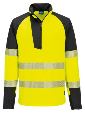 PW3 Hi-vis ¼-zip sweatshirt (T172)