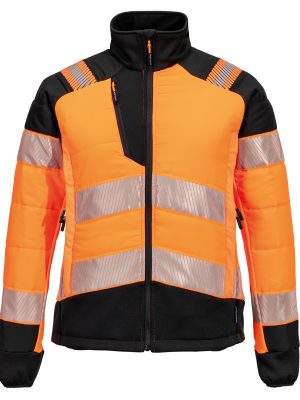 Women’s PW3 Hi-vis hybrid baffle jacket (T171)