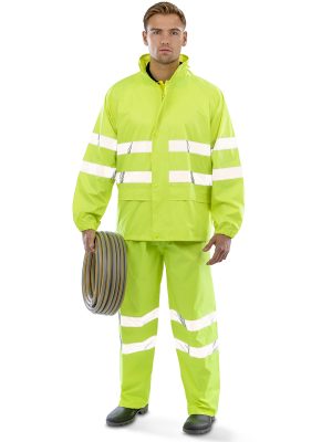 High-viz waterproof suit