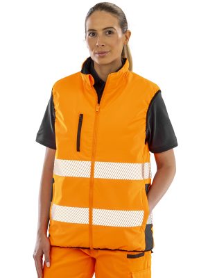 Reversible soft padded gilet
