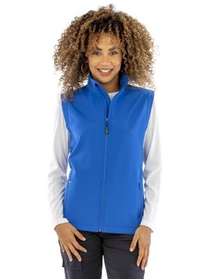 Women’s recycled 2-layer printable softshell bodywarmer