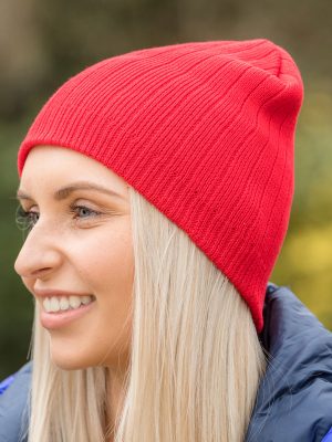 Cotton knitted beanie hat