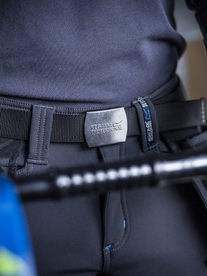 Premium workwear belt with stretch