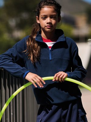 Kids half-zip microfleece