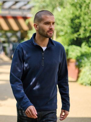 Honestly made recycled half zip fleece