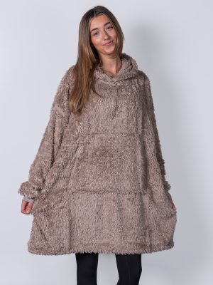 The Ribbon teddy bear fabric hoodie
