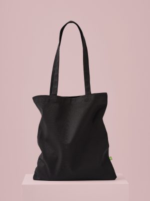 Premium organic canvas shopper long handle
