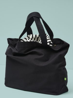 Elba organic canvas premium zip tote
