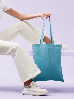 Recycled cotton shopper long handle