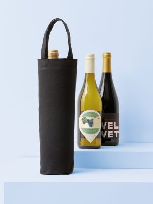 Recycled premium canvas bottle bag