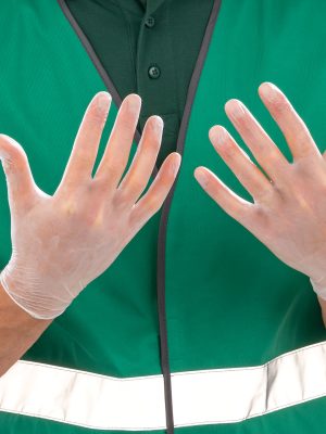 Medical vinyl examination gloves clear (Pack of 100)