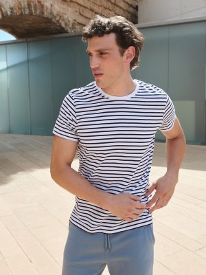 Unisex striped T